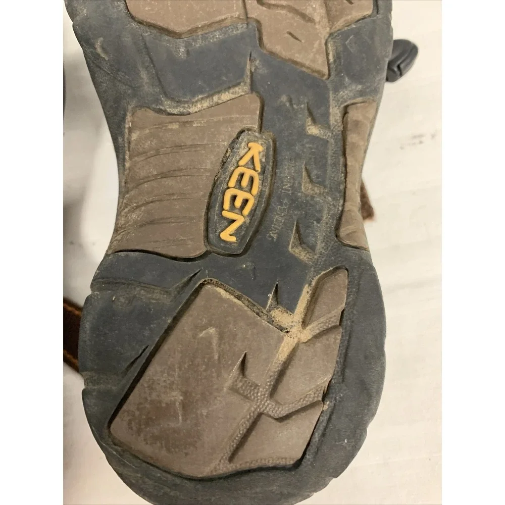 Keen Newport H2 Waterproof Sandals Brown Kids Size Rubbed Off Drawstring